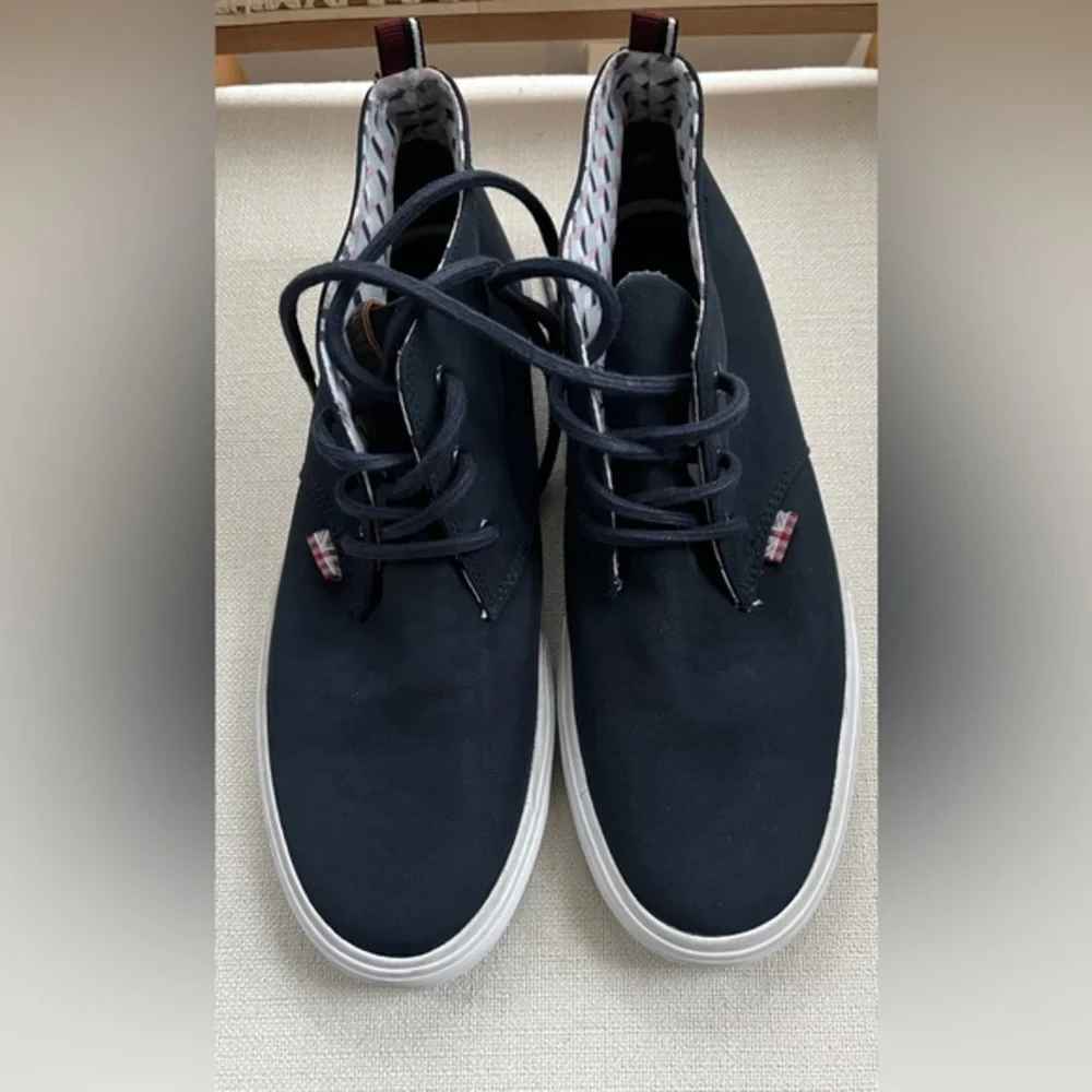 Ben Sherman Men's Navy Blue Bristol Chukka Mid-Top Shoe Sneaker Sz 9